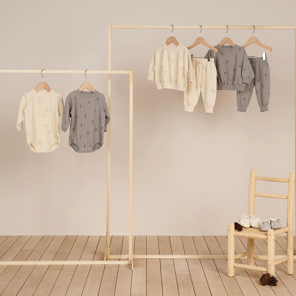 Thumbnail: Quincy Mae Relaxed Sweatshirt - Moons Singapore Mellow