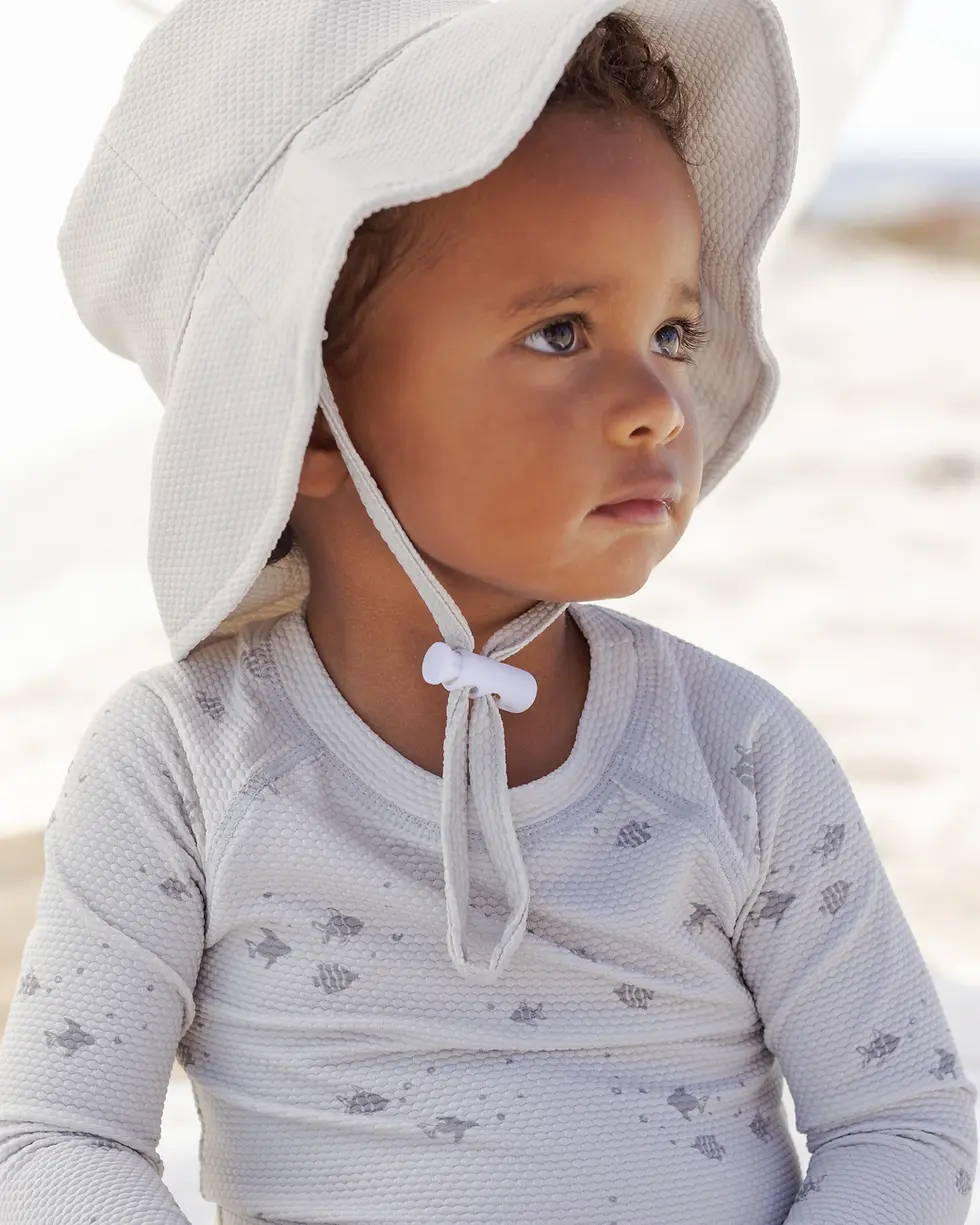 Thumbnail: Quincy Mae Finn Rashguard + Short Set , Fish Mellow Singapore Baby Store
