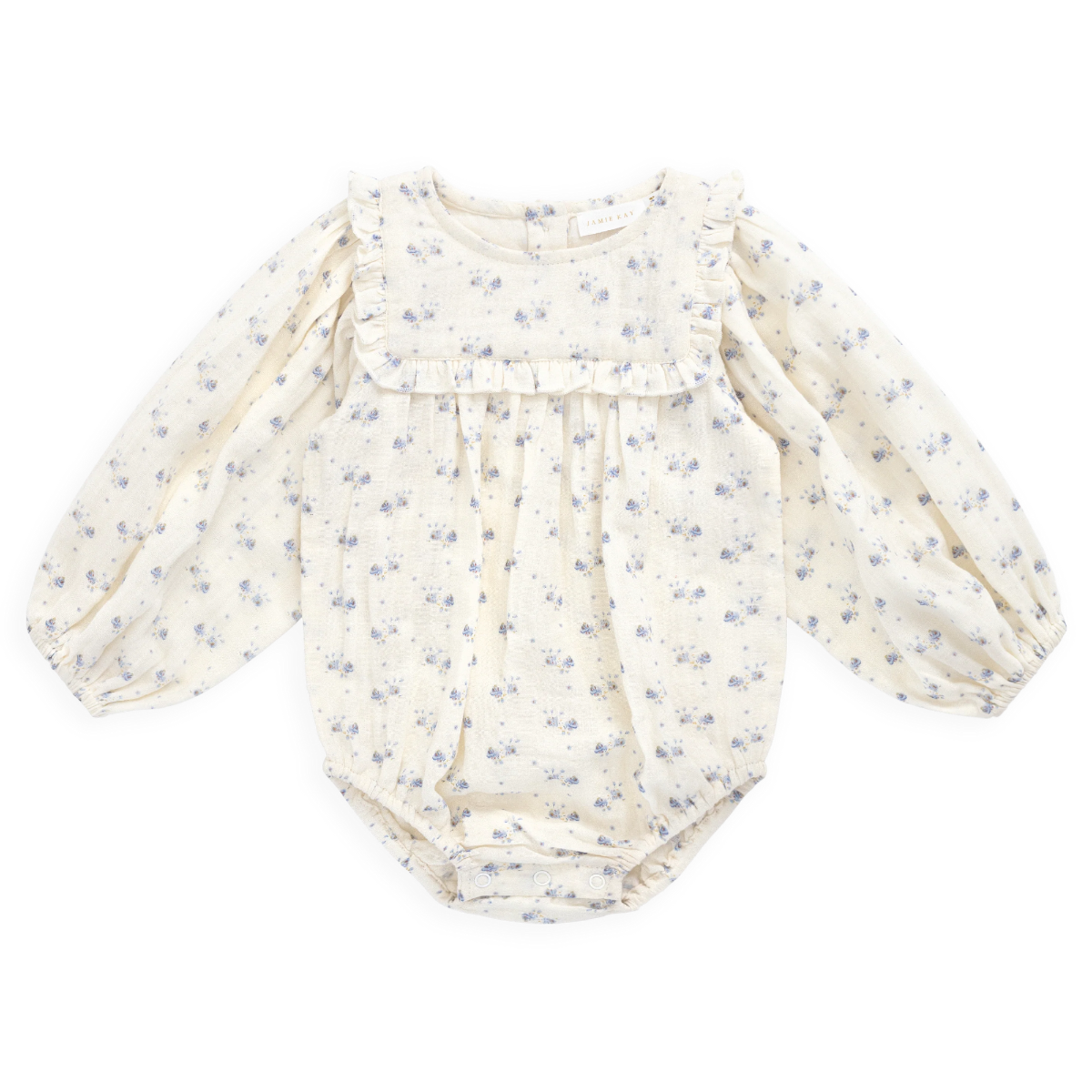Jamie Kay Organic Cotton Muslin Frances Playsuit - Molly Blue Mellow baby shop clothes