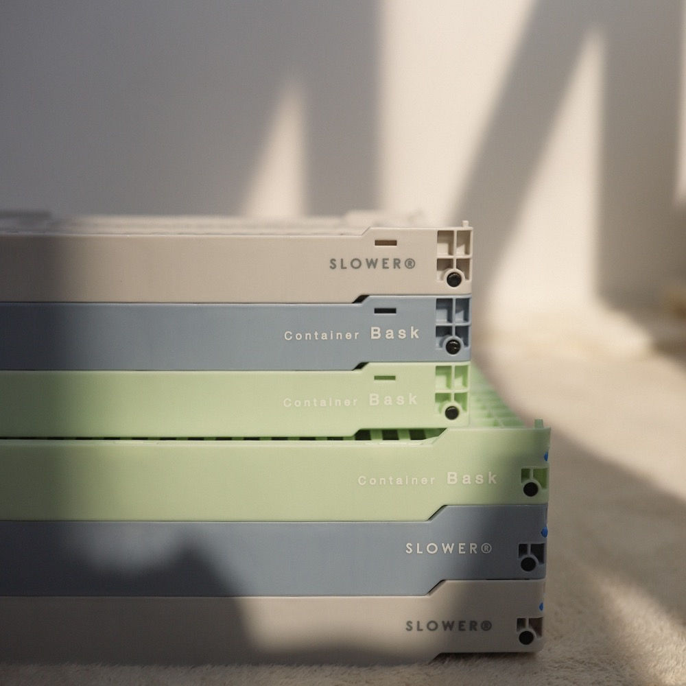 Slower Folding Container Bask - L