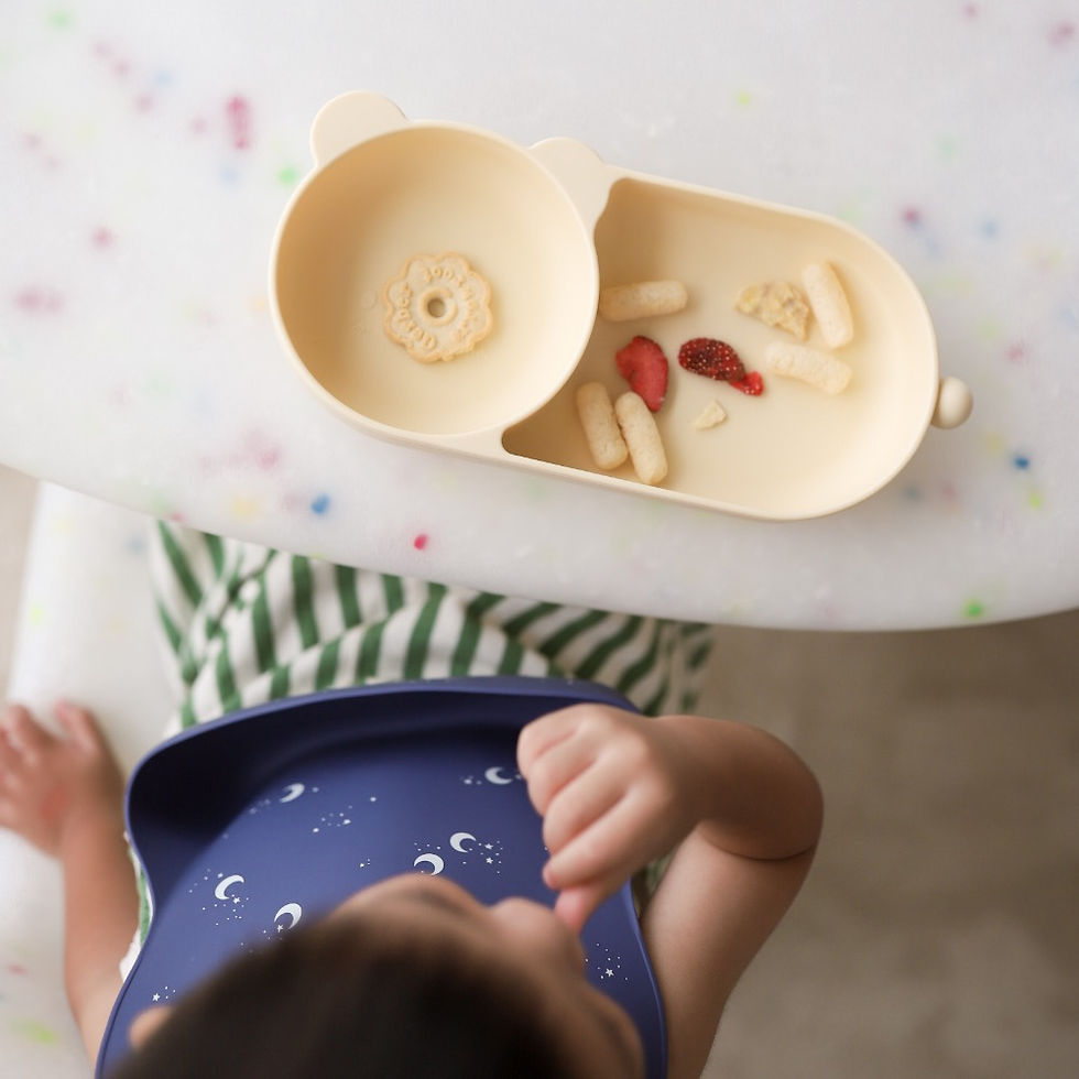 Thumbnail: Mellow Kuma Silicone Plate - Buttermilk