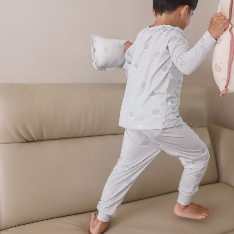 Thumbnail: Mellow Cloud Soft Children Pyjamas - Dragon Dreams