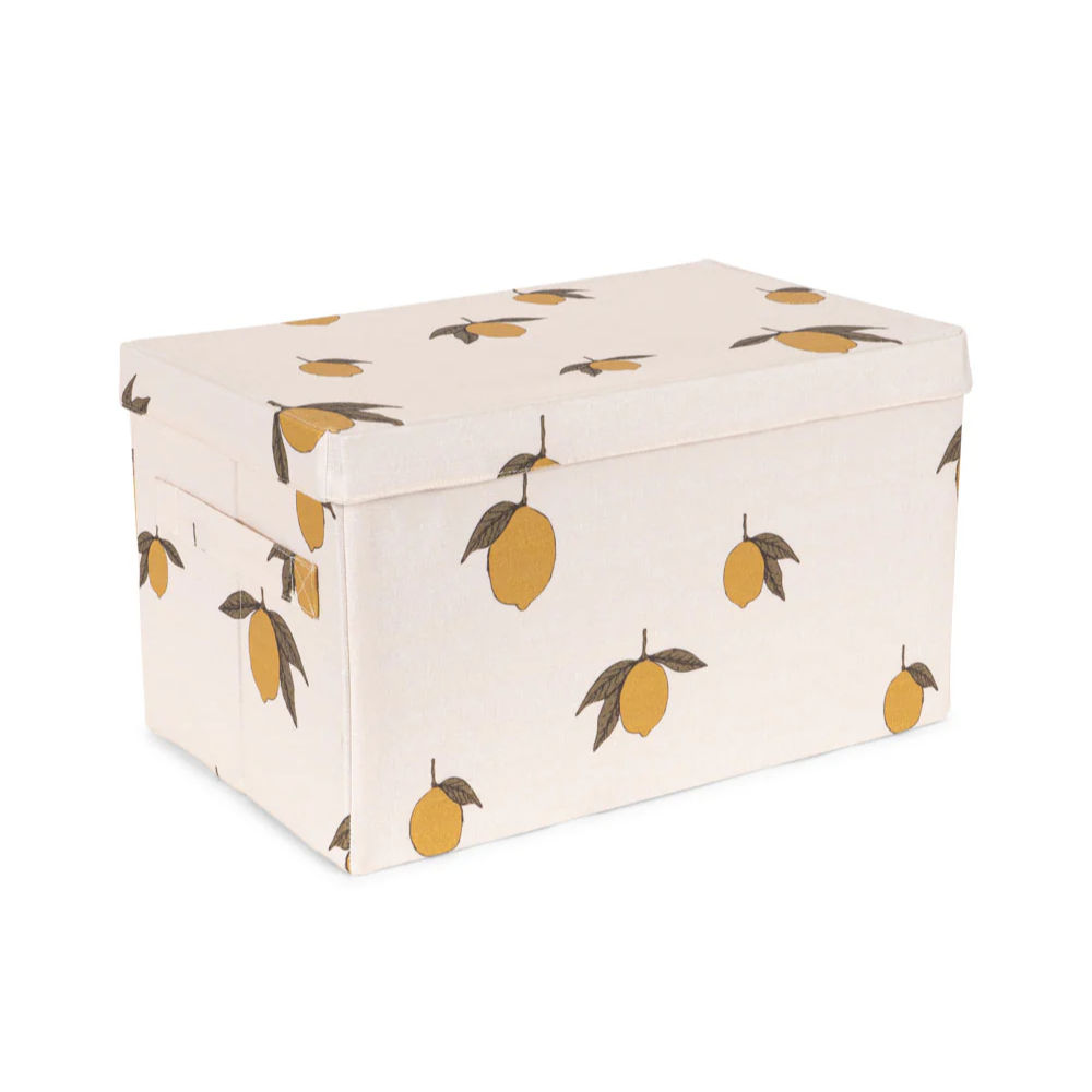 Konges Slojd Small Storage Basket - Lemon Mellow Baby Store