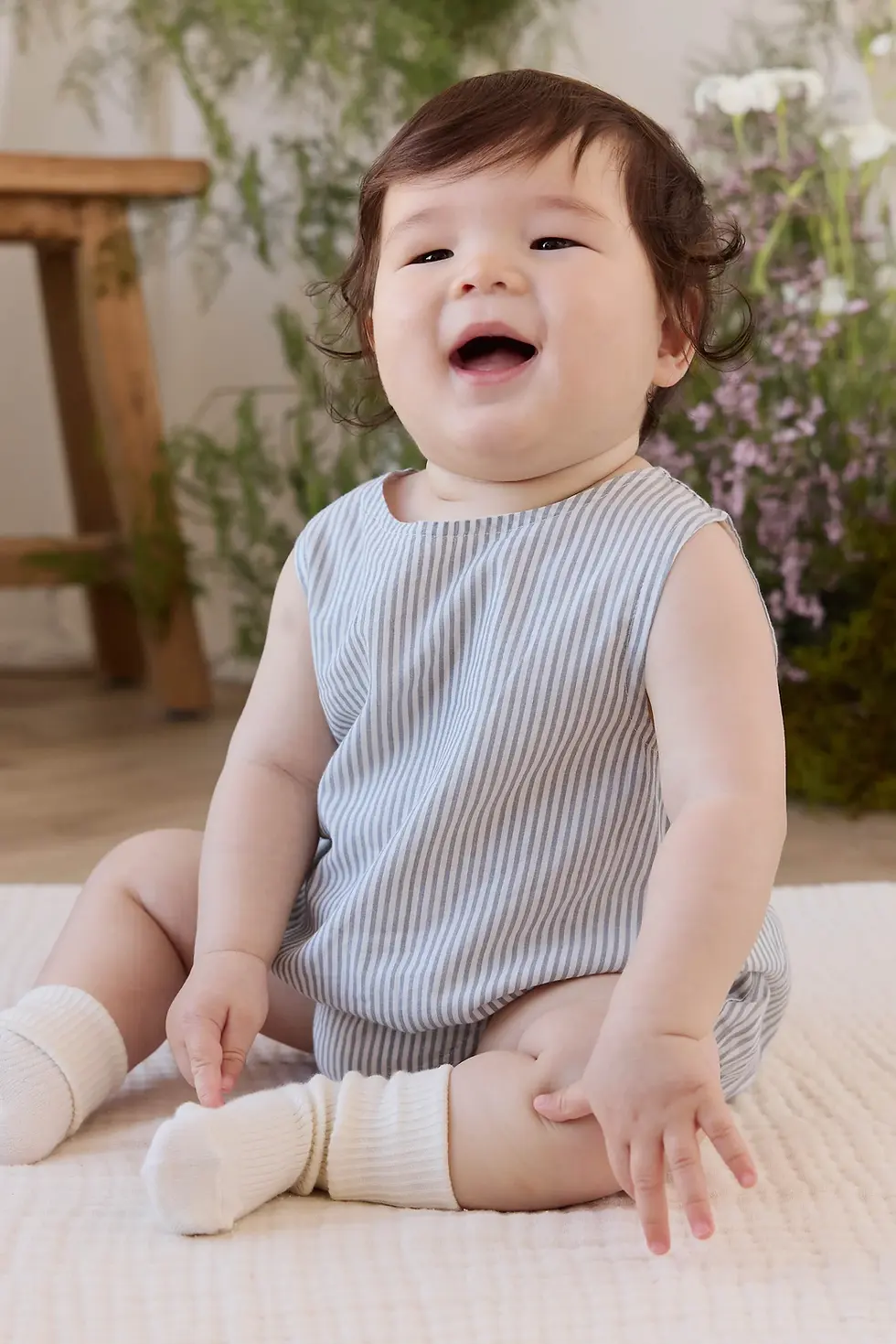 Jamie Kay Organic Cotton Bentley Playsuit - Harbour Stripe