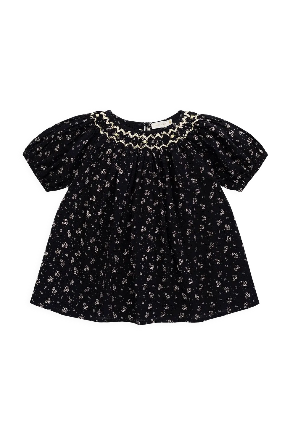 Jamie Kay Organic Cotton Dominique Dress - Maisie Navy Mellow Singapore Baby Children Shop