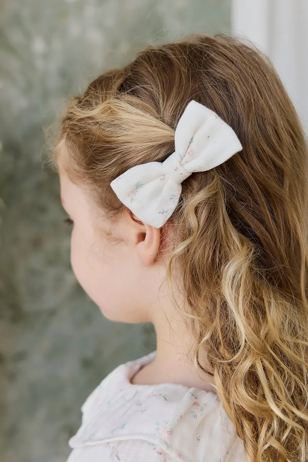 Jamie Kay Organic Cotton Desiree Bow - Solange Snow Mellow baby shop singapore
