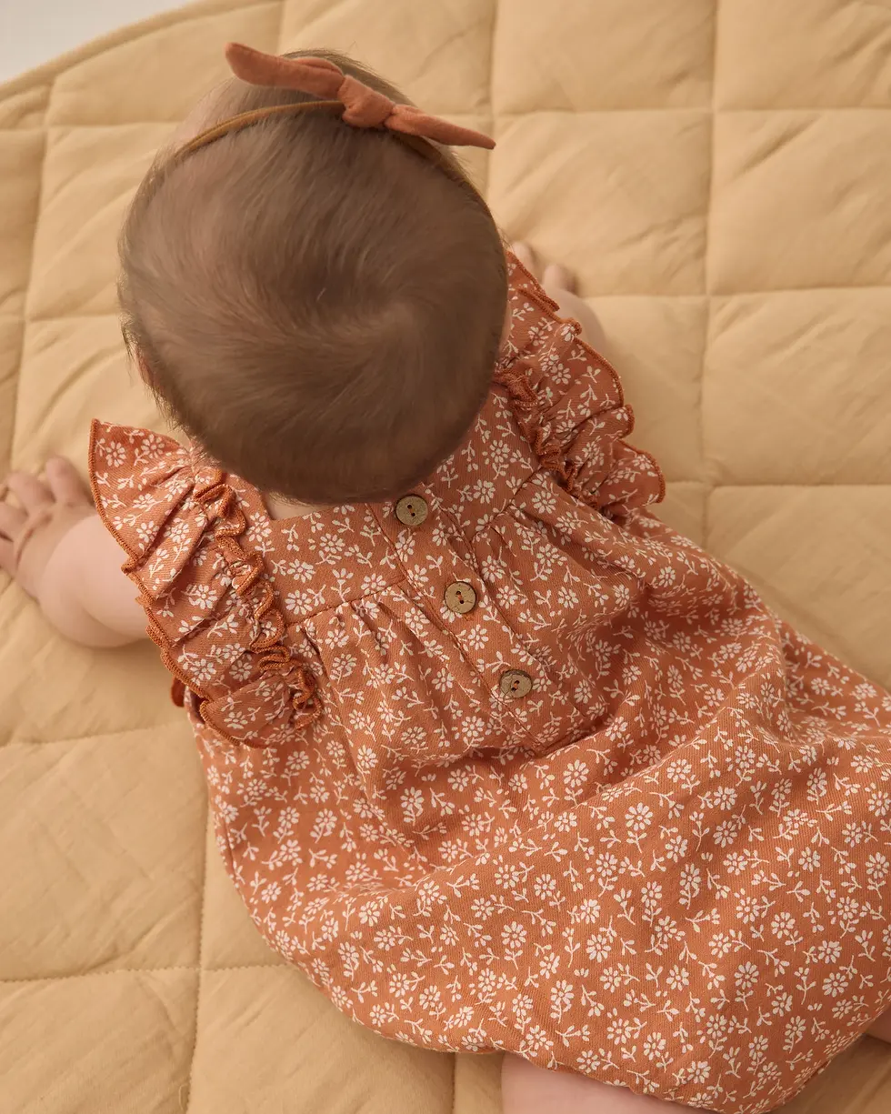 Thumbnail: Quincy Mae Maya Romper, Poppy Floral Mellow Singapore Baby Children Shop