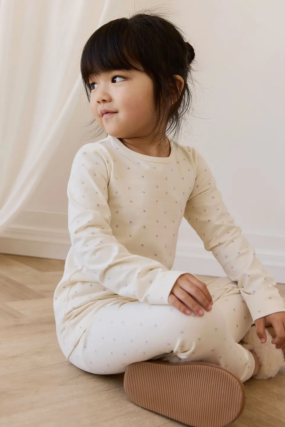 Thumbnail: Jamie Kay Organic Cotton Baker Long Sleeve Pyjama Set-Ditsy Cherries Mellow Singapore Baby Children Clothes Shop