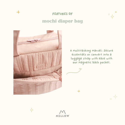 Mellow Mochi Diaper Bag - Ichigo Rose | Mellow
