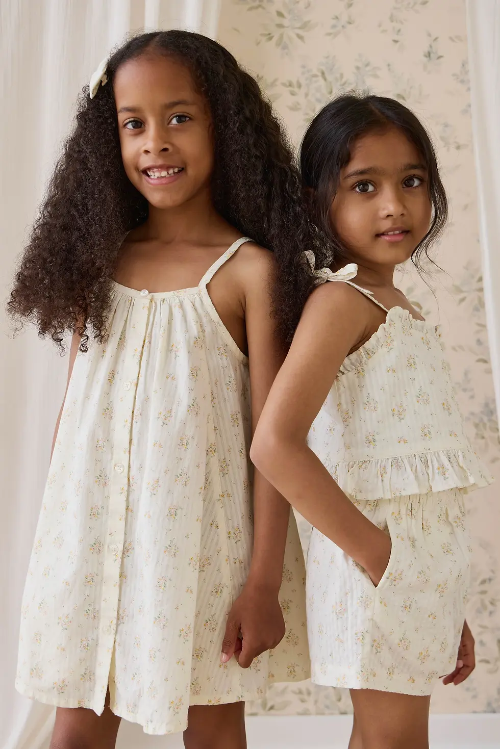 Thumbnail: Jamie Kay Cosette Dress - Justine Parchment Mellow Baby Clothes Shop
