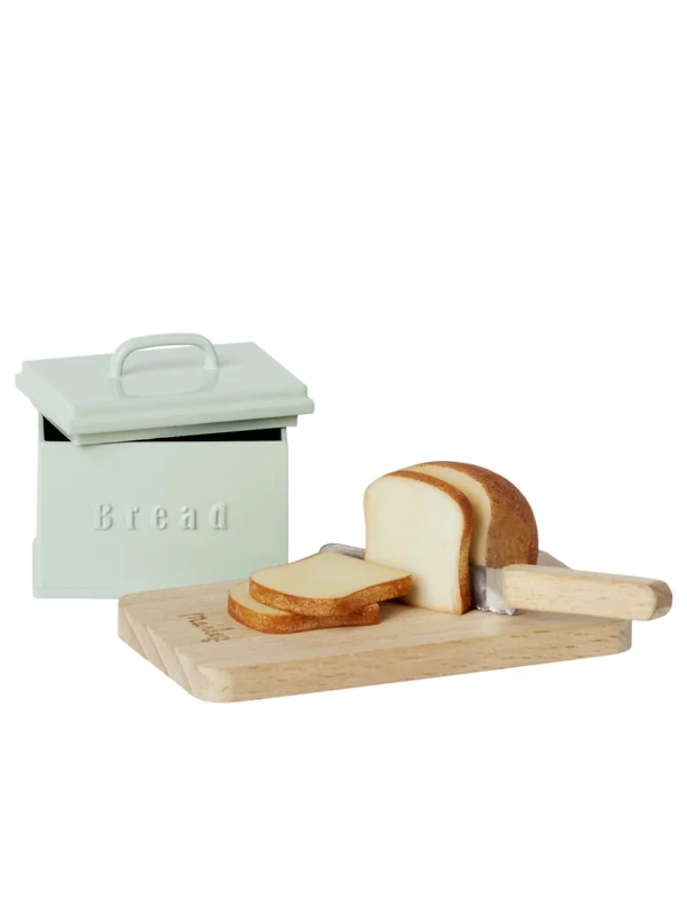 Maileg Miniature bread box w. Cutting Board and Knife
