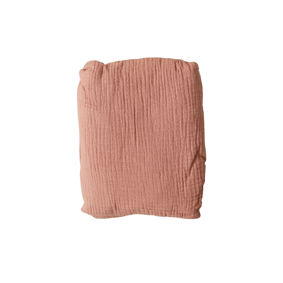 Mellow Muslin Fitted Sheet - Terracotta