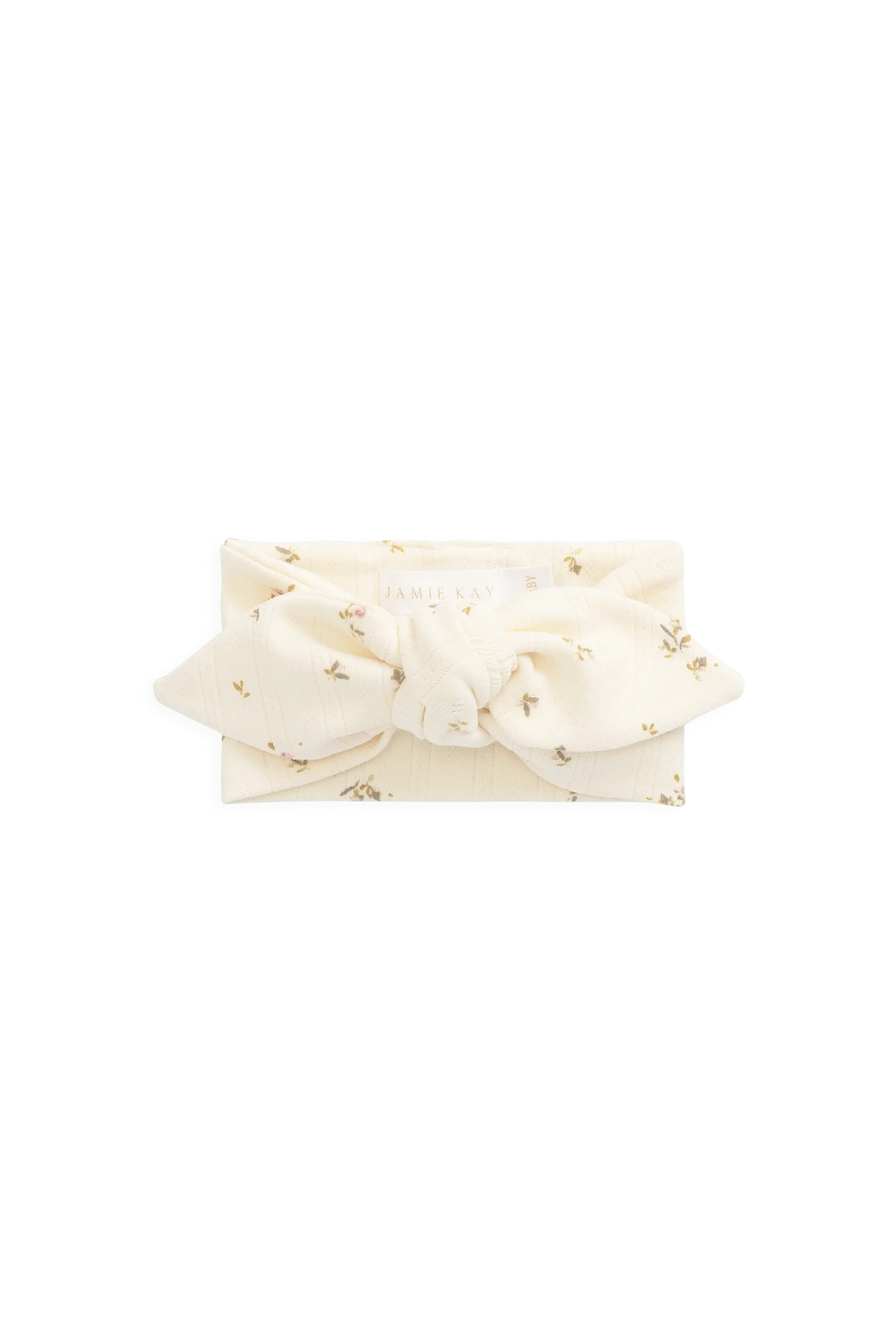 Jamie Kay Organic Cotton Pointelle Headband - Dina Antique