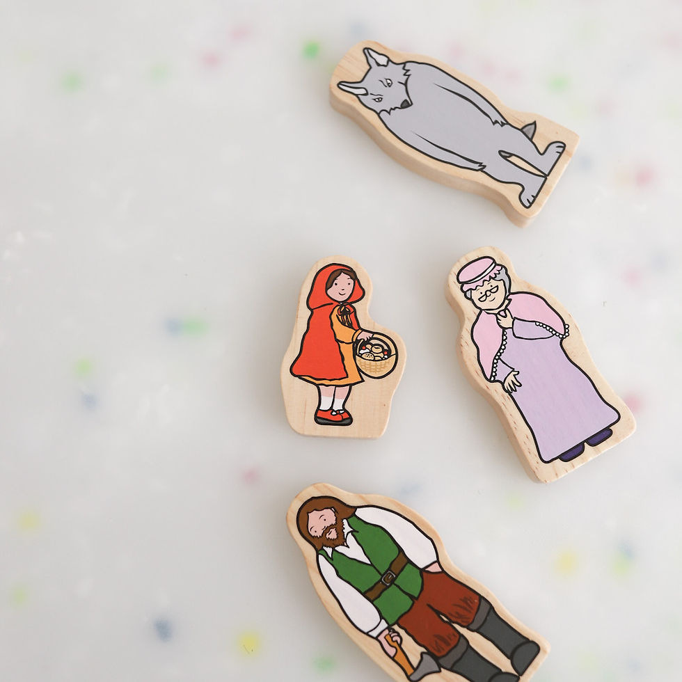 Yellow Door Wooden Characters: Little Red Riding Hood