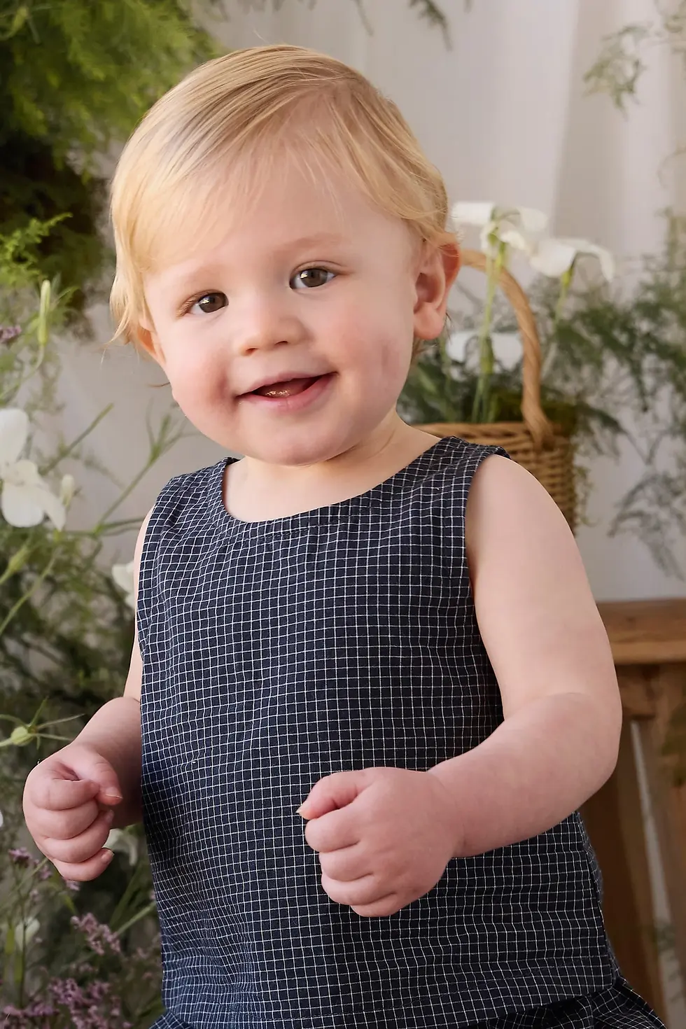 Jamie Kay Organic Cotton Winslow Top - Eclipse Grid