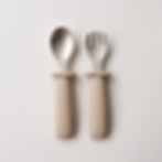 Mellow Kuma Cutlery Set - Latte