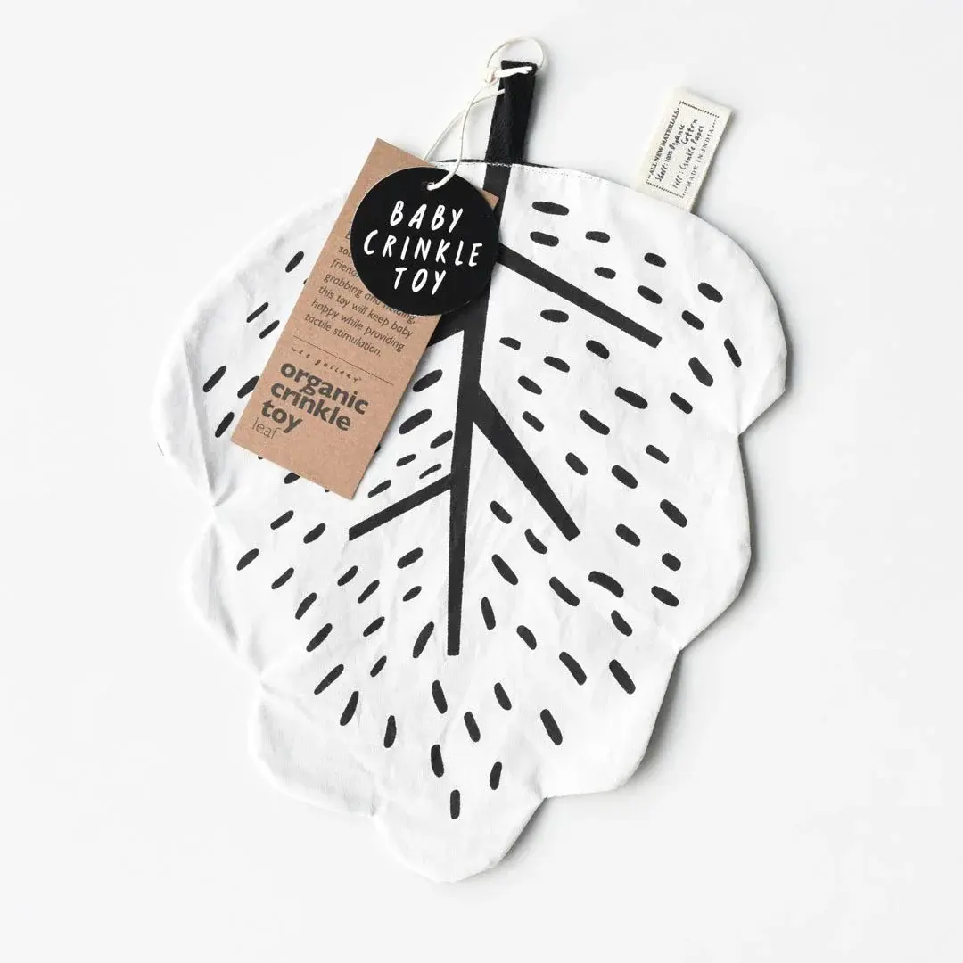 Wee Gallery Crinkle Toy - Leaf Mellow Singapore Store Baby