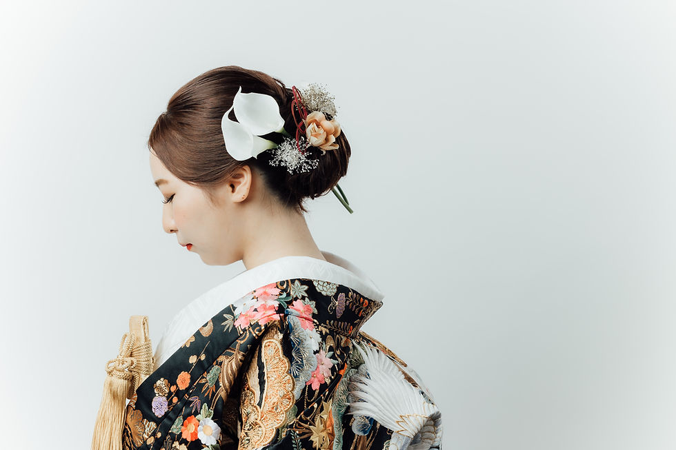 和装の美しい瞬間