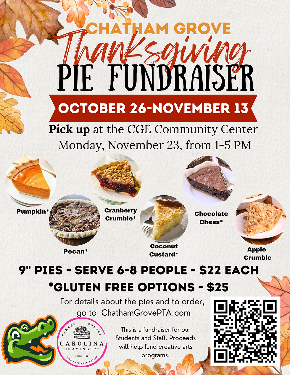 Thanksgiving Pie Sales!