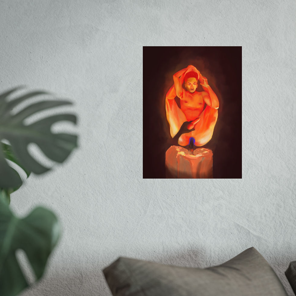 Miniatura: Flame I — Fine Art Poster