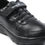 Thumbnail: Leap7x Black Velcro Uniform School Shoes For Kids SCHLPRO-3 By Liberty