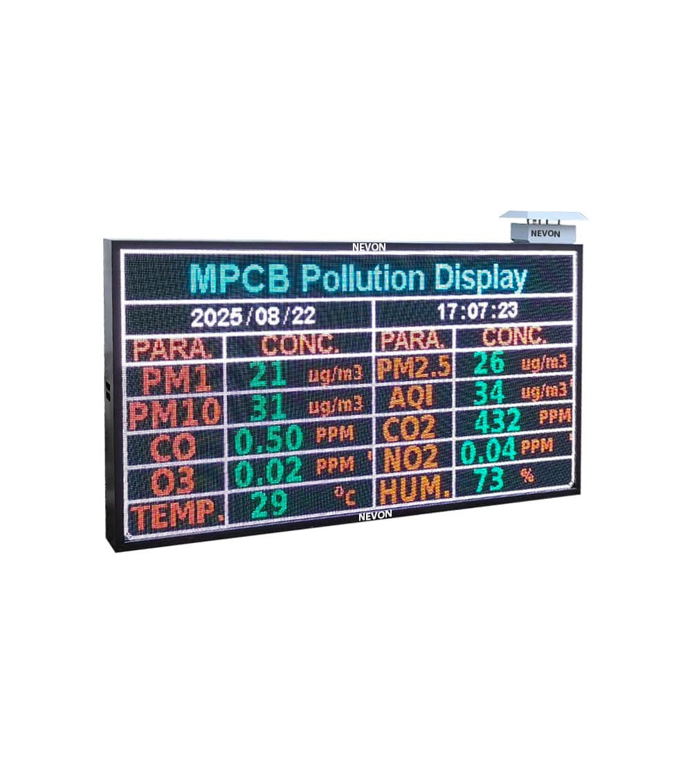 6×4 Ft Outdoor Air Quality Monitoring LED Display Board