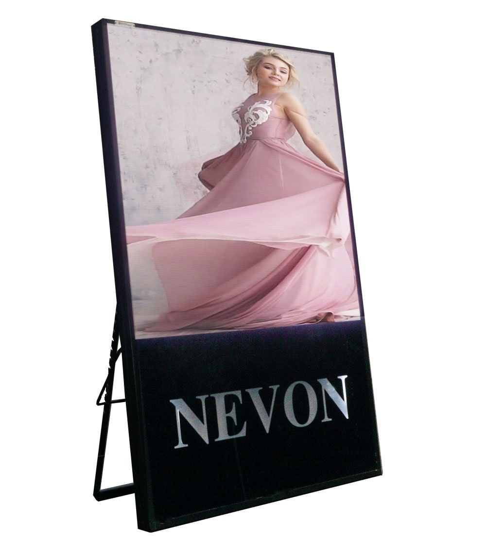 Outdoor Video Wall Standee P4 Digital Display with Branding 5 x 3.3 Feet