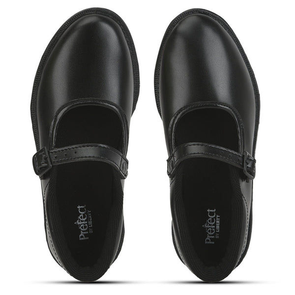 Thumbnail: Prefect Black Ballerina Dress School Shoes For Kids S/GIRL (N) By Liberty
