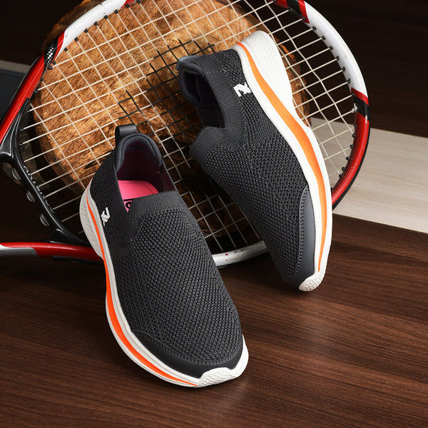 Thumbnail: Leap7x By Liberty Ladies ATTITUDE-5 Grey Sports Non Lacing Shoes