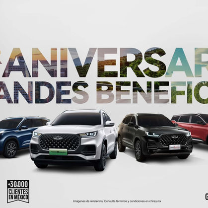 Chirey cumple su primer aniversario y lo hace rompiendo récord