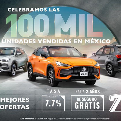 MG México celebra la íncreible marca de 100 mil unidades vendidas en México