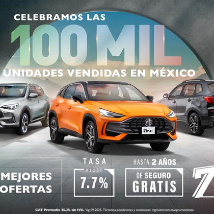 MG México celebra la íncreible marca de 100 mil unidades vendidas en México