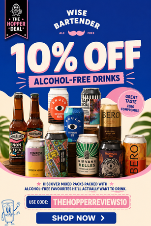 Wise Bartender Alcohol Free drinks discount featuring beer, wine and spirits.