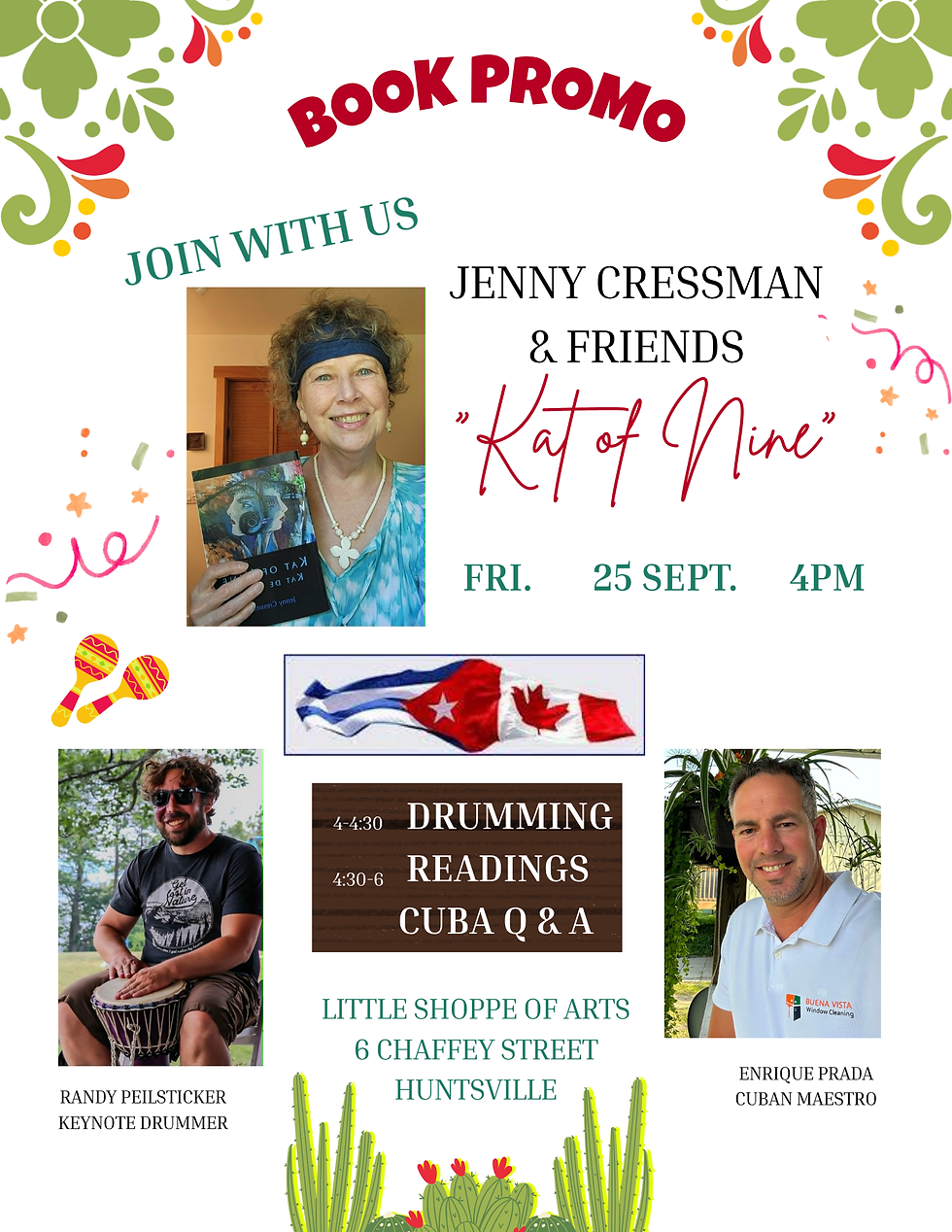 CUBA CANADA BOOK PROMO W JENNY CRESSMAN