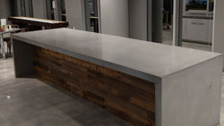 concrete countertop island Down Town Calgary