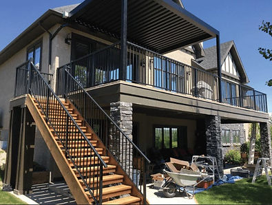 Okotoks deck railing