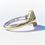 Miniatura: Anello con sigillo liscio Placcato Oro 18K