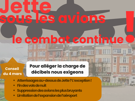 Motion "Jette sous les avions"