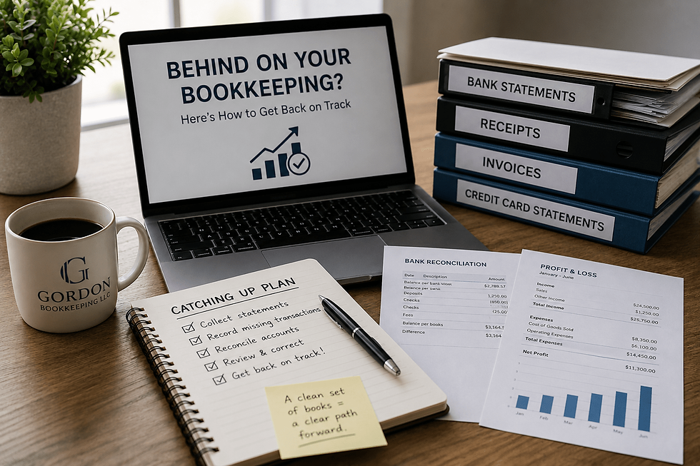 Behind on Your Bookkeeping? Here's How to Get Back on Track