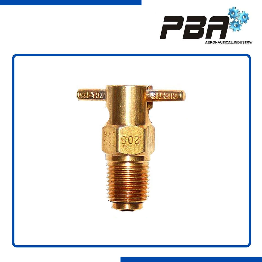VÁLVULA DE DRENAGEM DE ROSCA DE TUBO CURTIS - P/N: CCA-1550