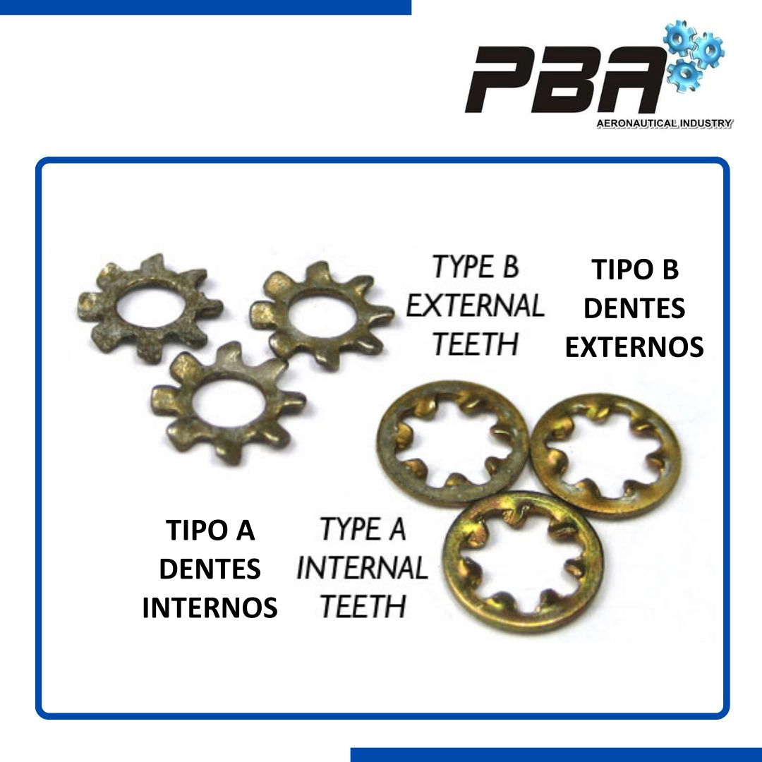 ARRUELAS DENTADAS - MODEL.: MS35333 & MS35335