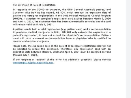 If you are denied service at a dispensary due to expired License show them this document.