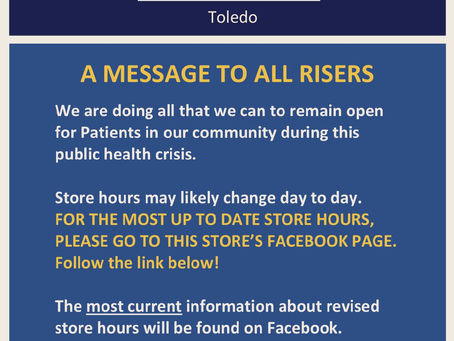 Rise Dispensaries hours changes coming soon
