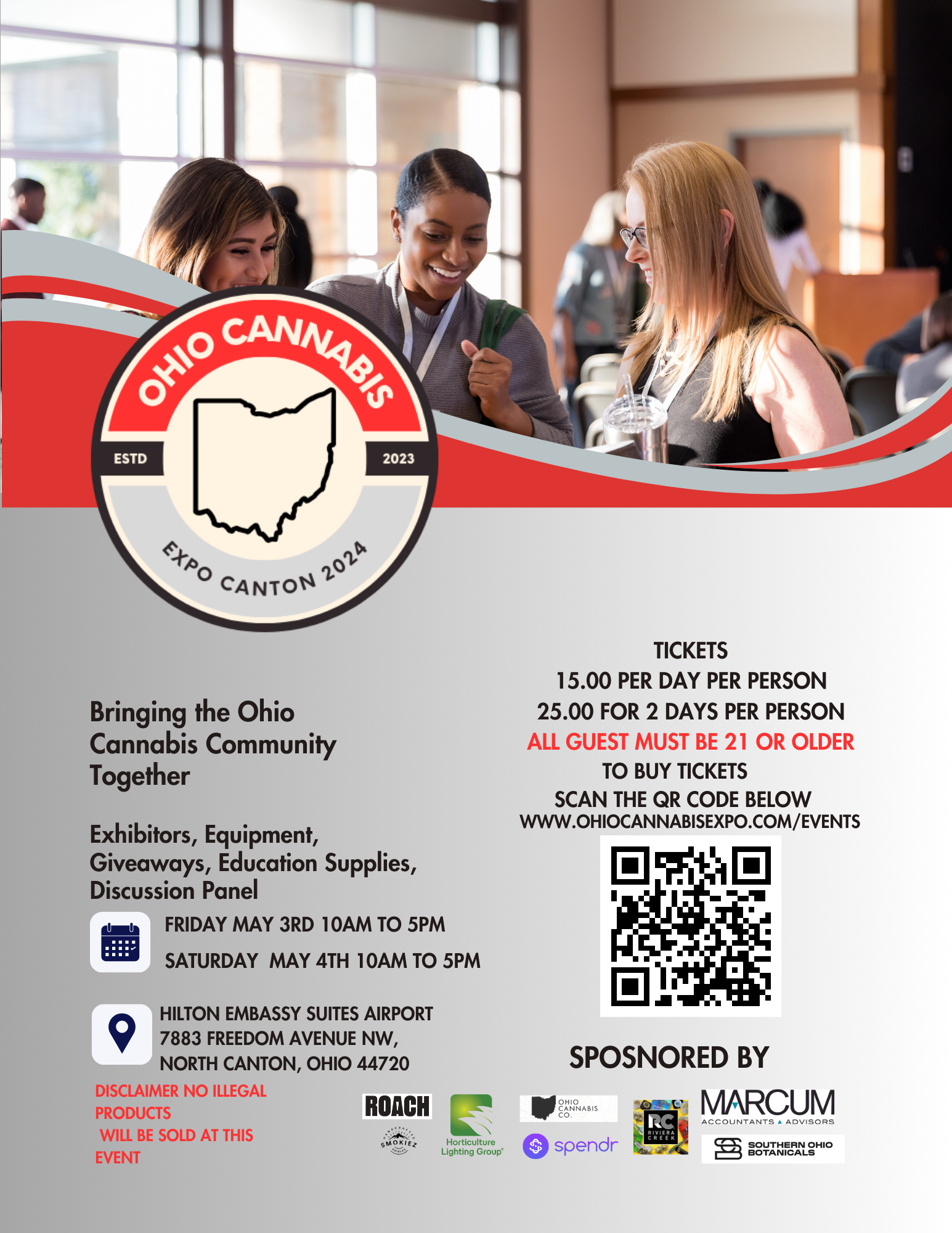 Flyer Ohio Cannabis Expo Canton Ohio