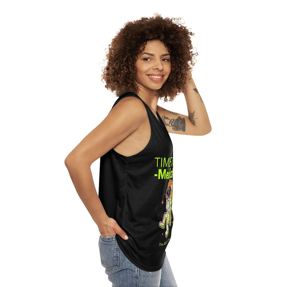 Thumbnail: Its Time To get Medicated Unisex Tank Top (AOP)