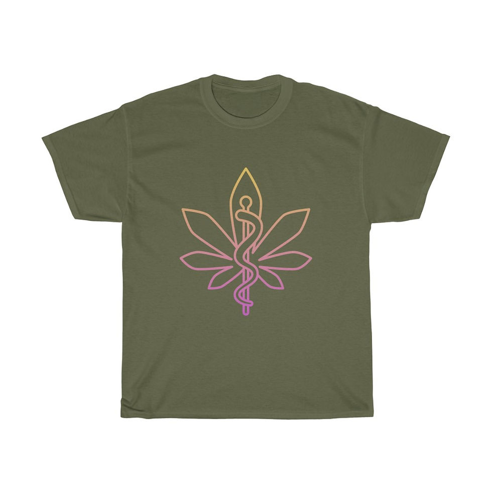 Thumbnail: Cannabis Helps my Brain Shirt Unisex Heavy Cotton Tee