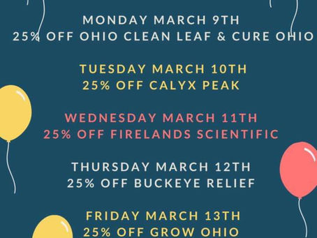 Ohio Cannabis Company Coshocton Birthday Deals
