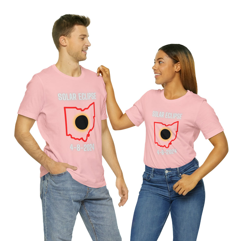 Thumbnail: Ohio 2024 Solar Eclipse Unisex Jersey Short Sleeve Tee
