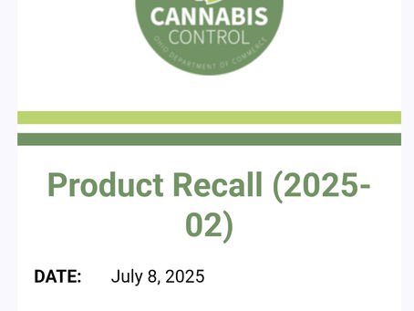 Large Ohio Cannabis Product Recall