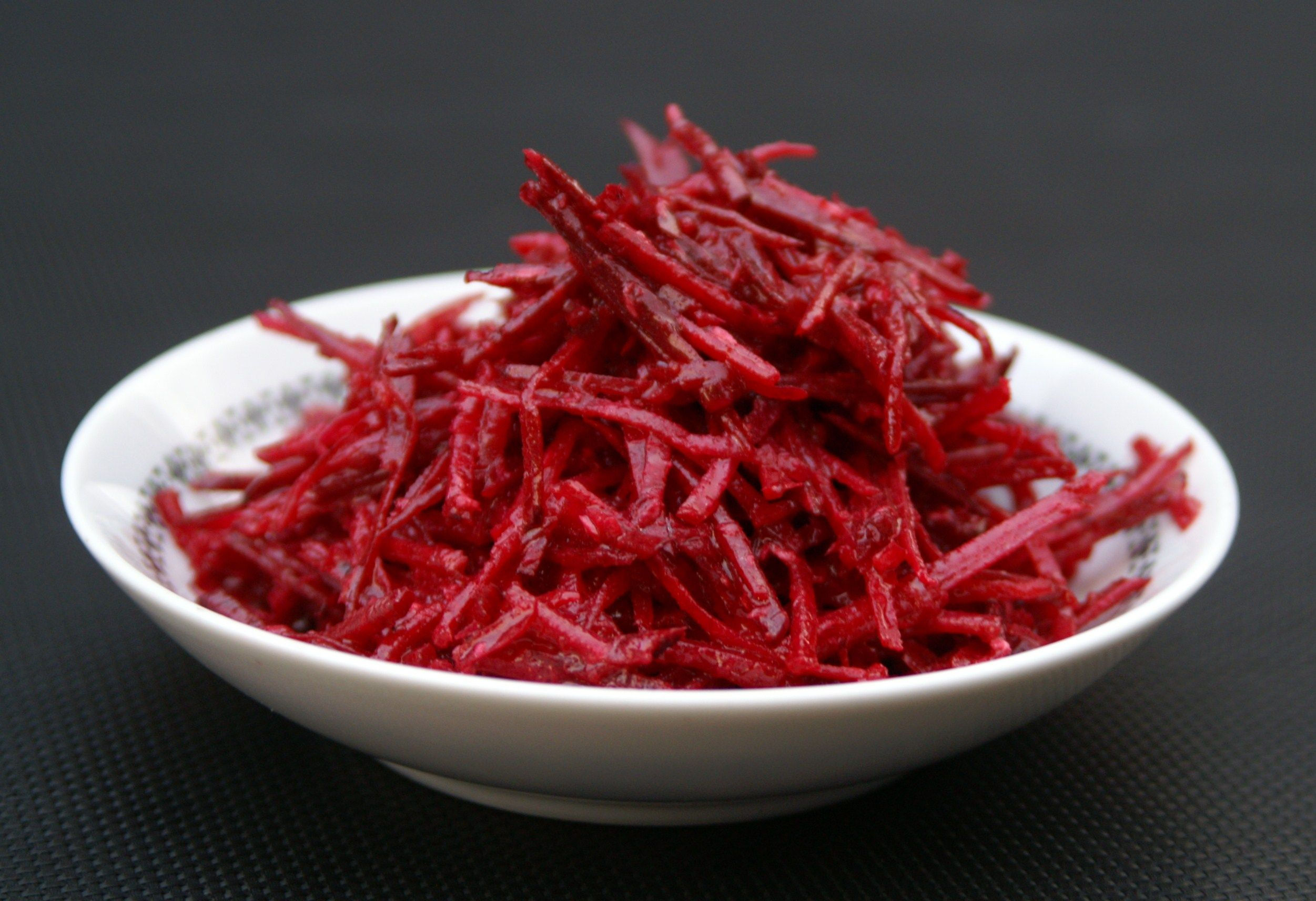 Shredded beetroot